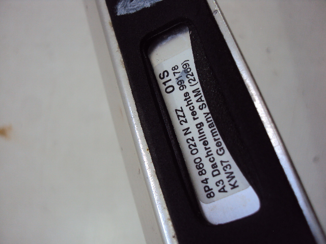 фото №7, Рейлинги кровельные audi a3 sportback 8p0