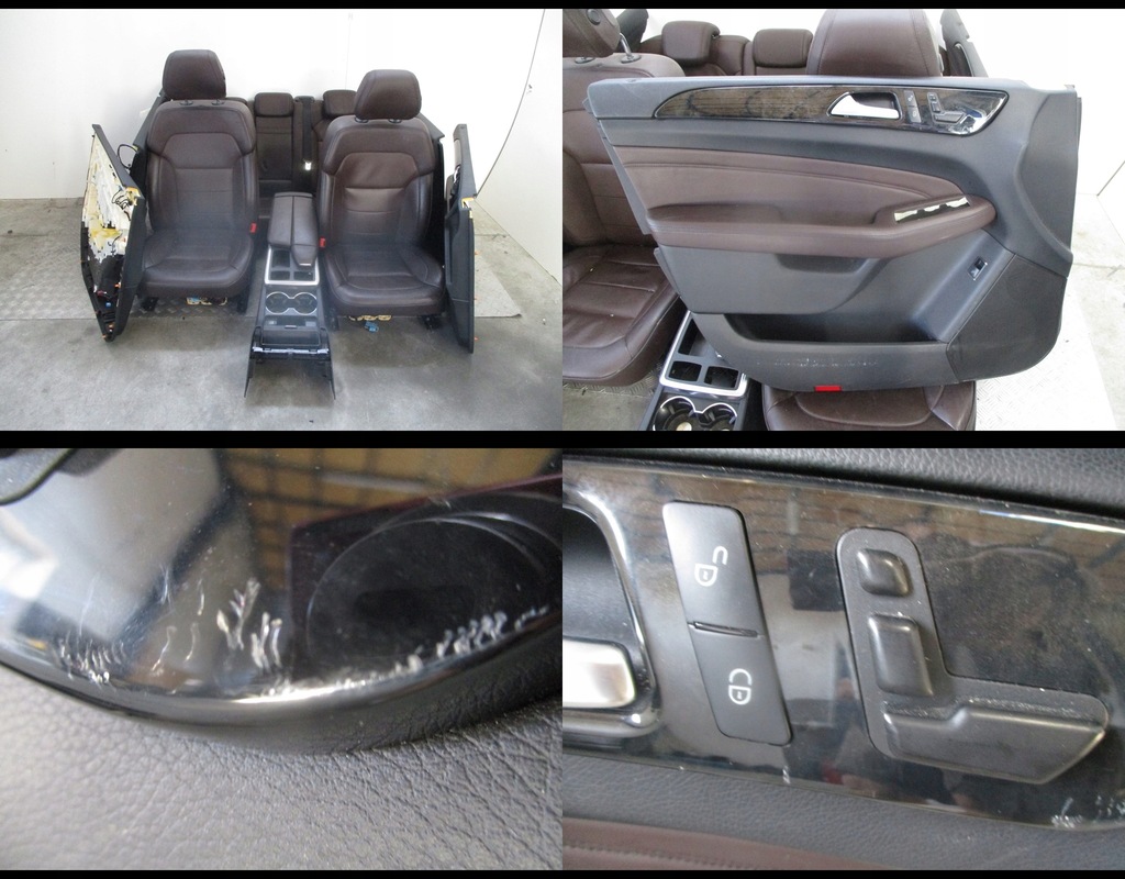 фото №1, Обивка кожа mercedes ml w166 коричневый