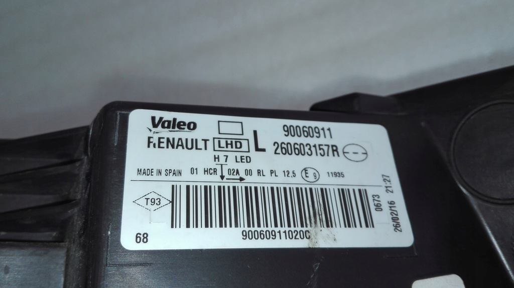 фото №12, Renault megane iv лампа левая перед